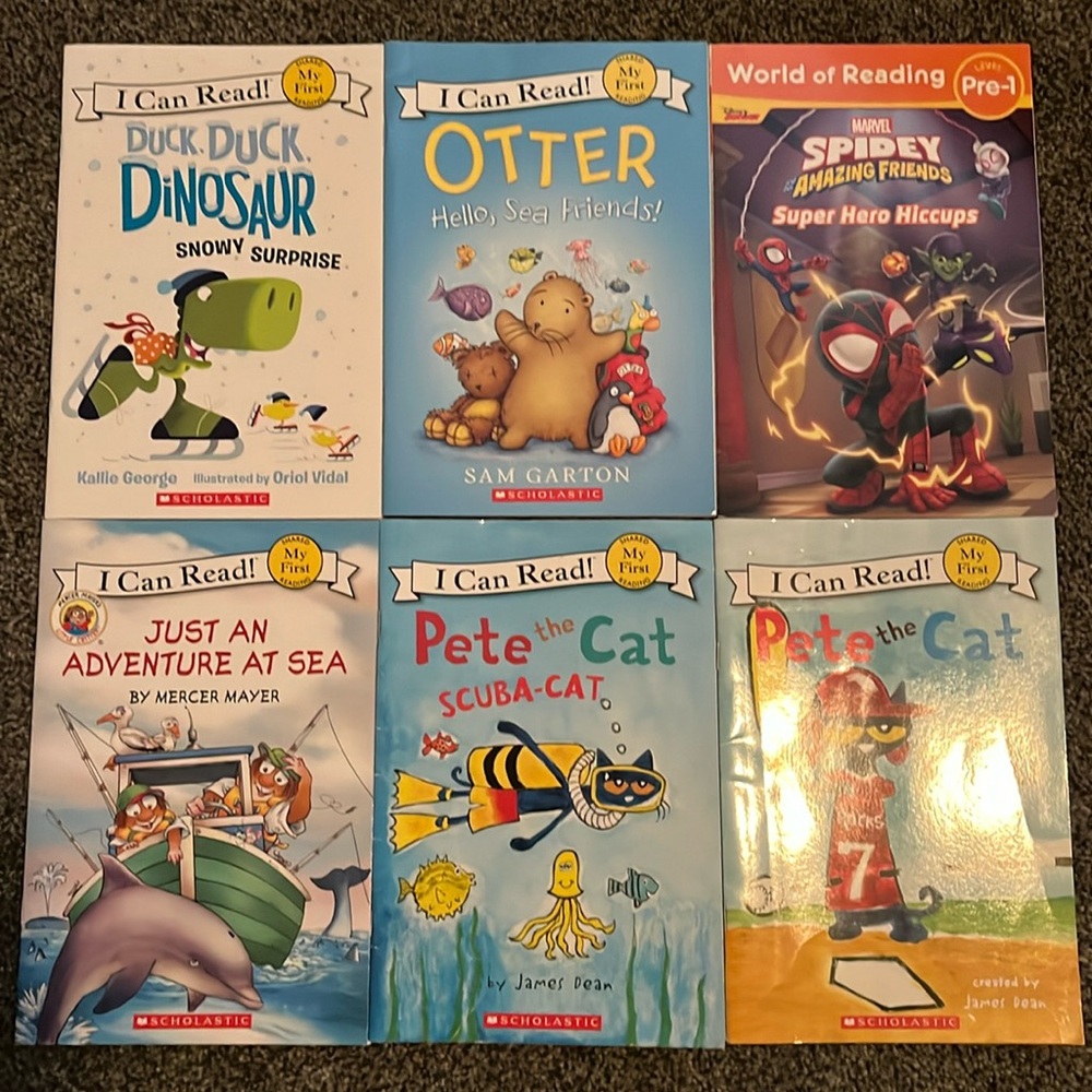 Set of 6 paperback books - “I Can Read” - My First/Pre-1